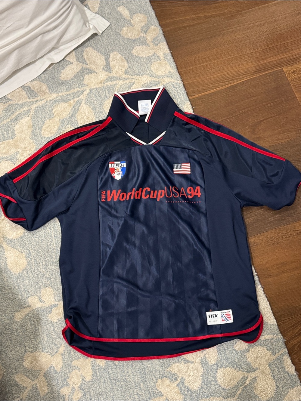 GAP Navy and Red FIFA World Cup USA 94 Soccer Jersey